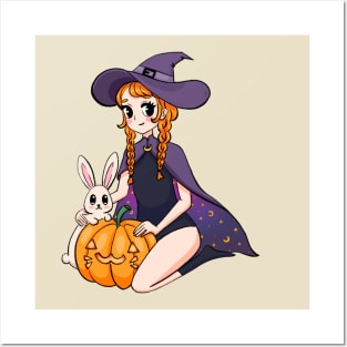 Witch halloween Posters and Art